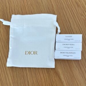 Dior Sample Set LUCKY, DIORIVIERA, BOIS TALISMAN with Pouch💗